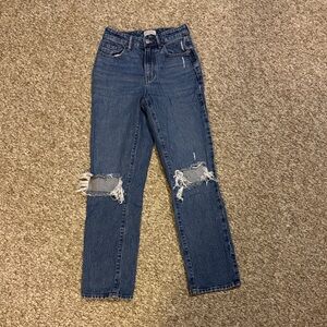 Distressed Blue Jeans for Women